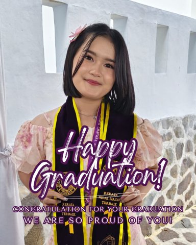 Black and White Simple Minimalist Happy Graduation Greetings Instagram Story (Konten Instagram (45))